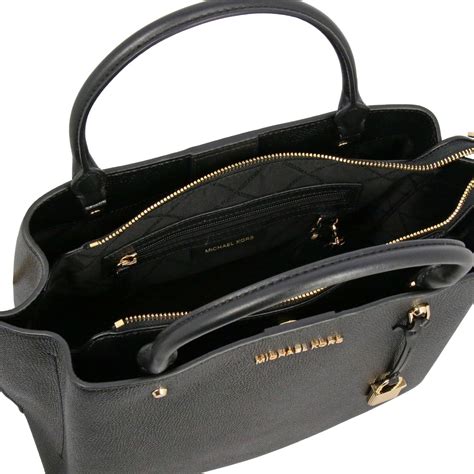 michael kors tasche schwarz leder